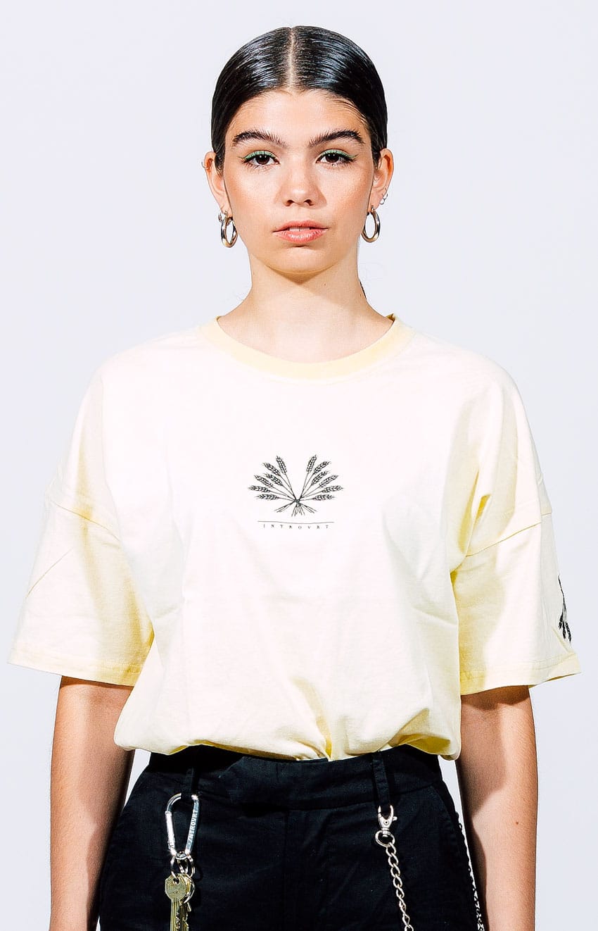 Offwhite T-Shirt Introvrt Envy Frauen