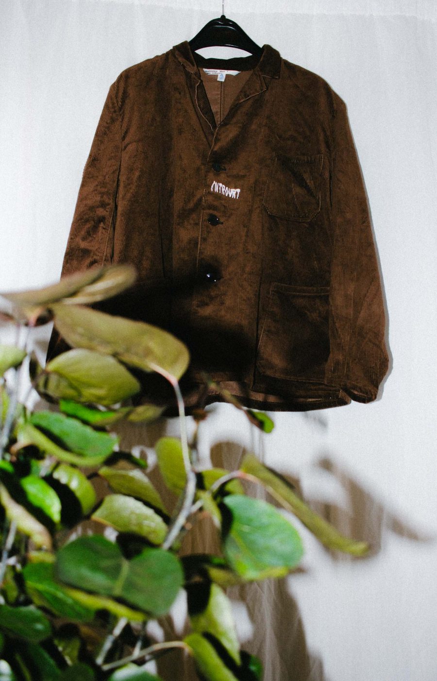 Brown Cord jacket Introvrt unique piece